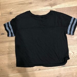 Black rugby T-shirt